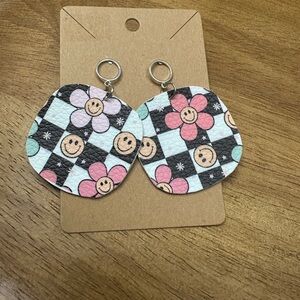 5/$10 Floral Smiley Earrings